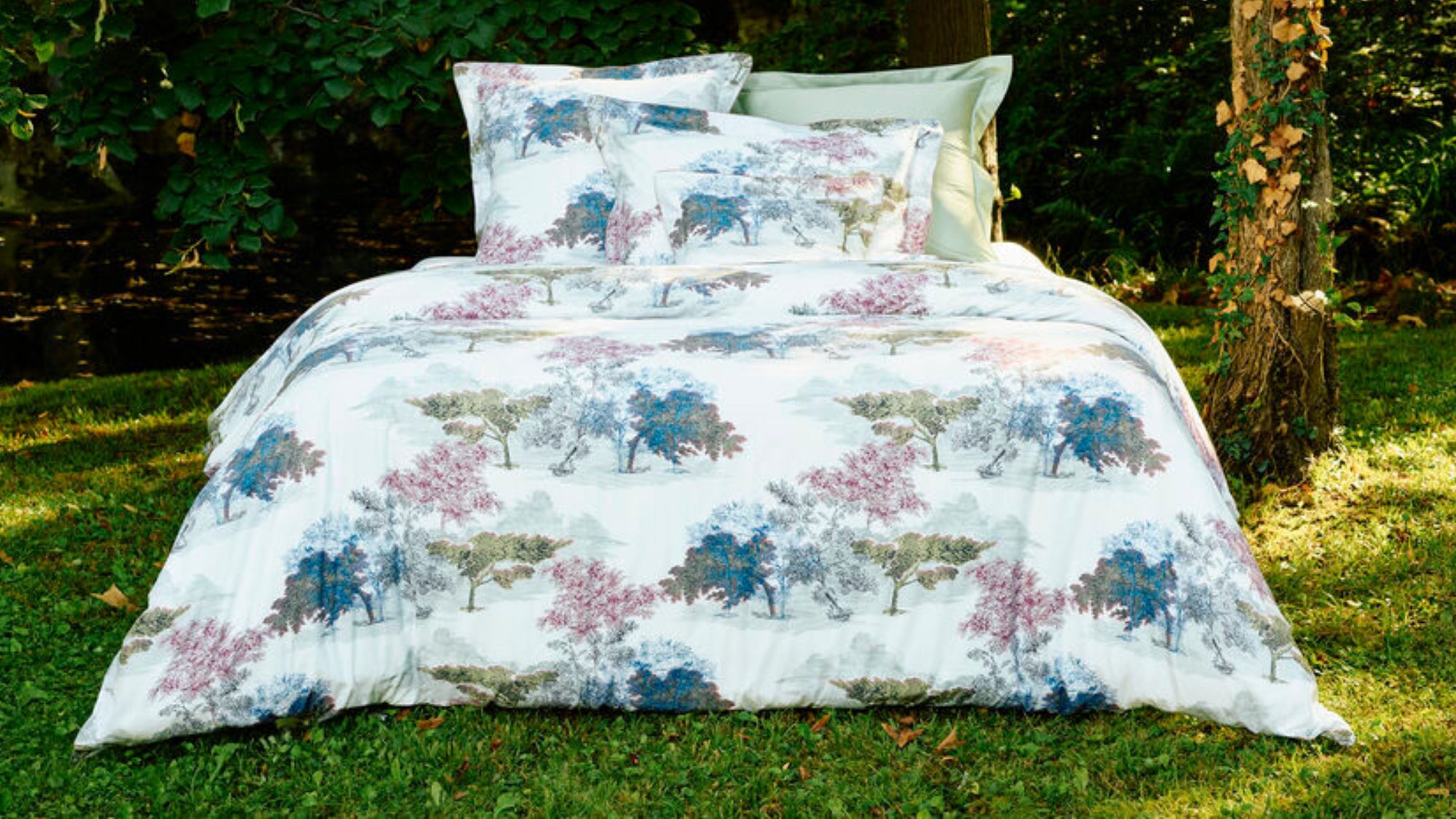 Yves Delorme Parc Bedding outside