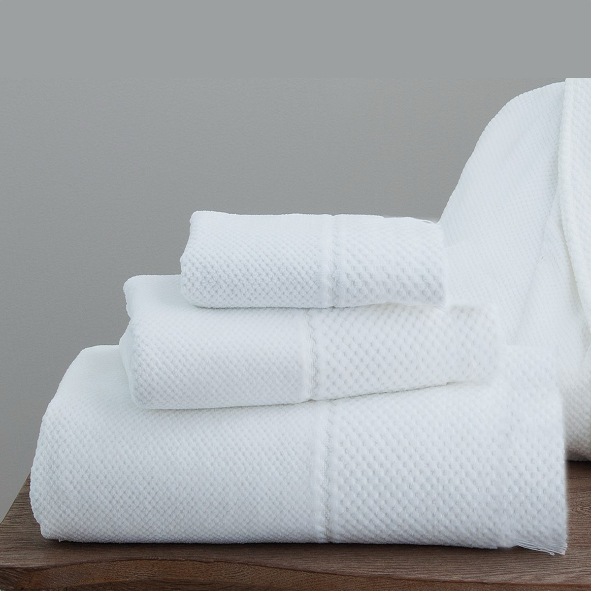 Stack of Towels of Downtown Company Spa Collection