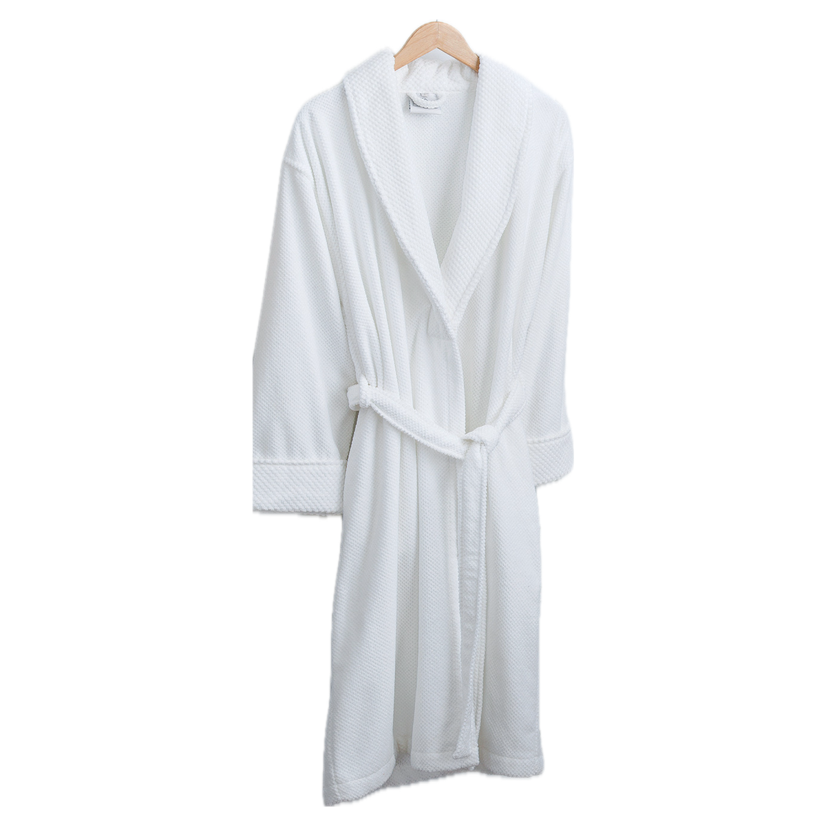 Downtown Company Spa Collection Velour Bathrobe against White Background