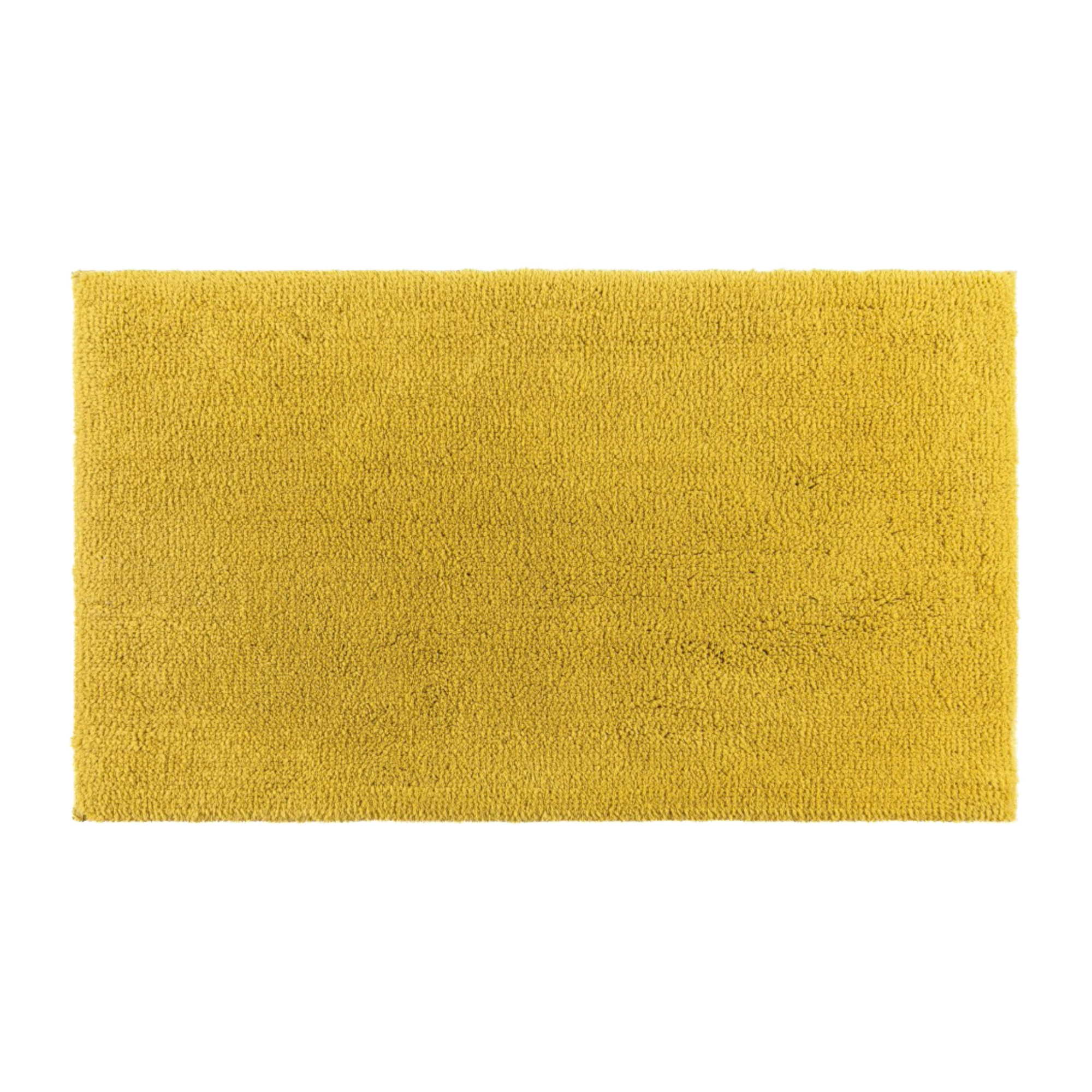 Graccioza Cool Bath Rugs Mustard Against a White Background