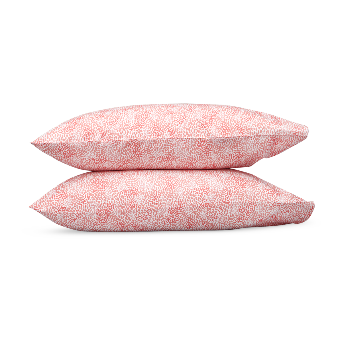 Pair of Pillowcases of Lulu DK Matouk Nikita Bedding in Coral Color