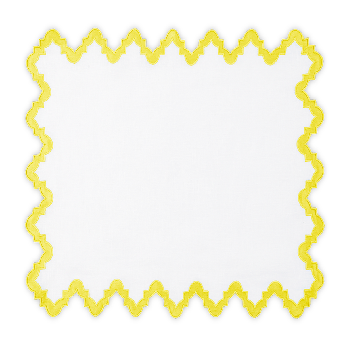 Silo Image of Matouk Aziza Table Placemat in Lemon Color