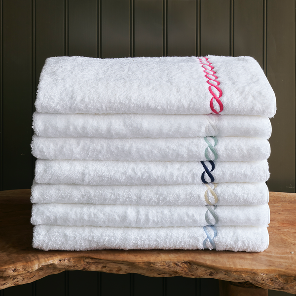 Matouk Classic Chain Bath Towel (Navy)