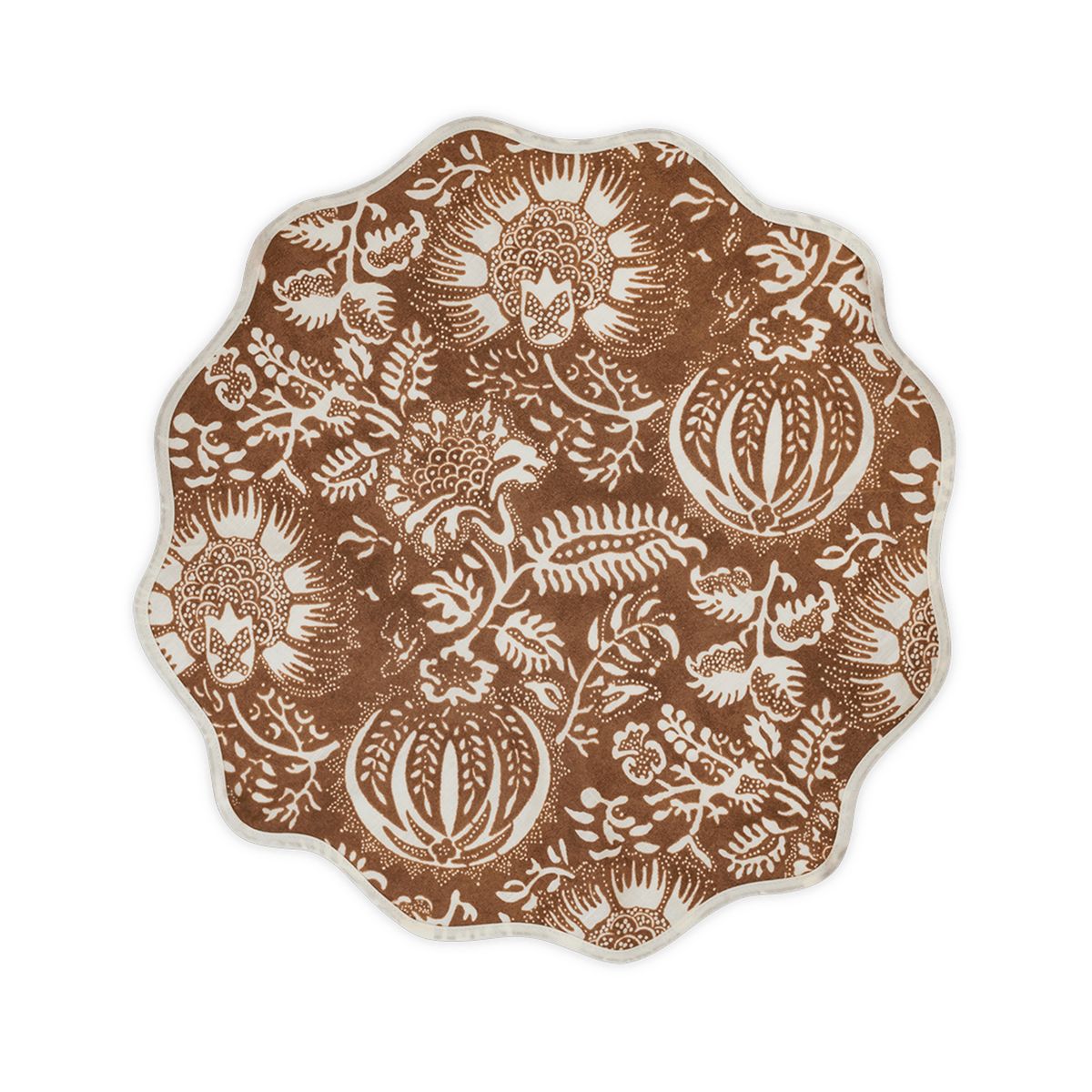 Silo Image of Matouk Granada Table Round Placemat in Chestnut Color