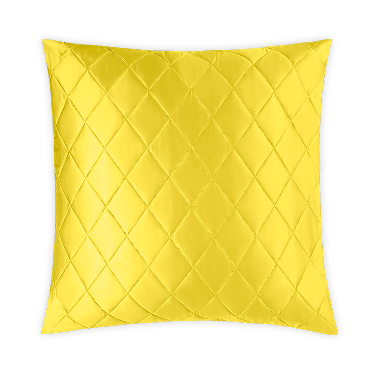 Silo Image of Matouk Nocturne Quilted Bedding Euro Sham in Lemon