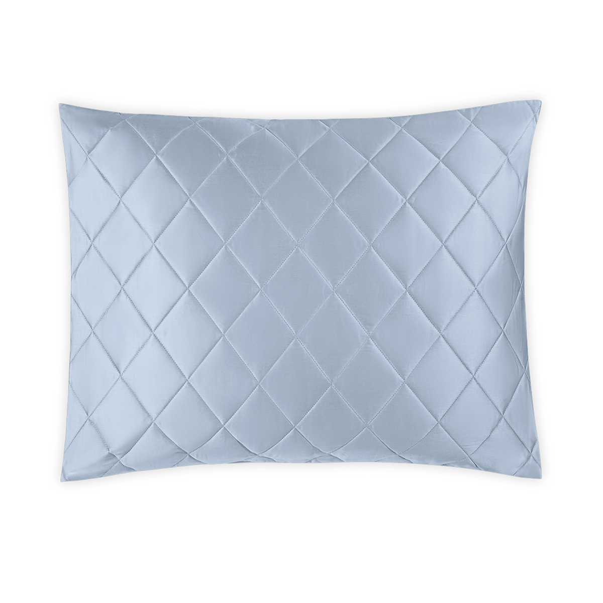 Silo Image of Matouk Nocturne Quilted Bedding Sham in Hazy Blue Color