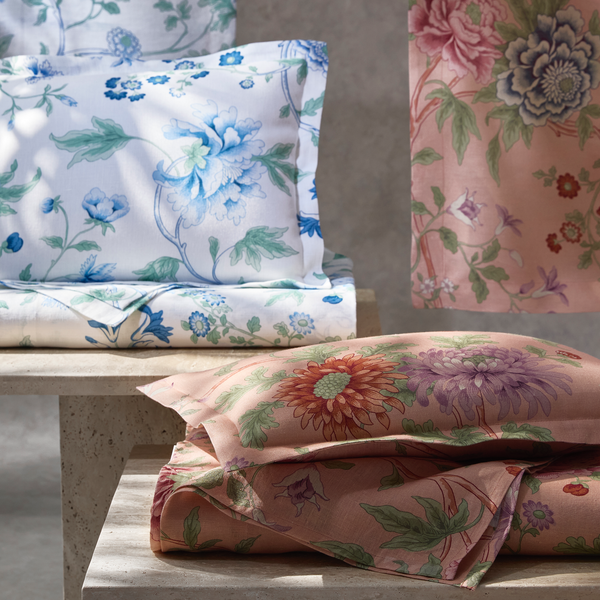 Matouk Schumacher Simone Linen Bedding (Sea) High End Bedding