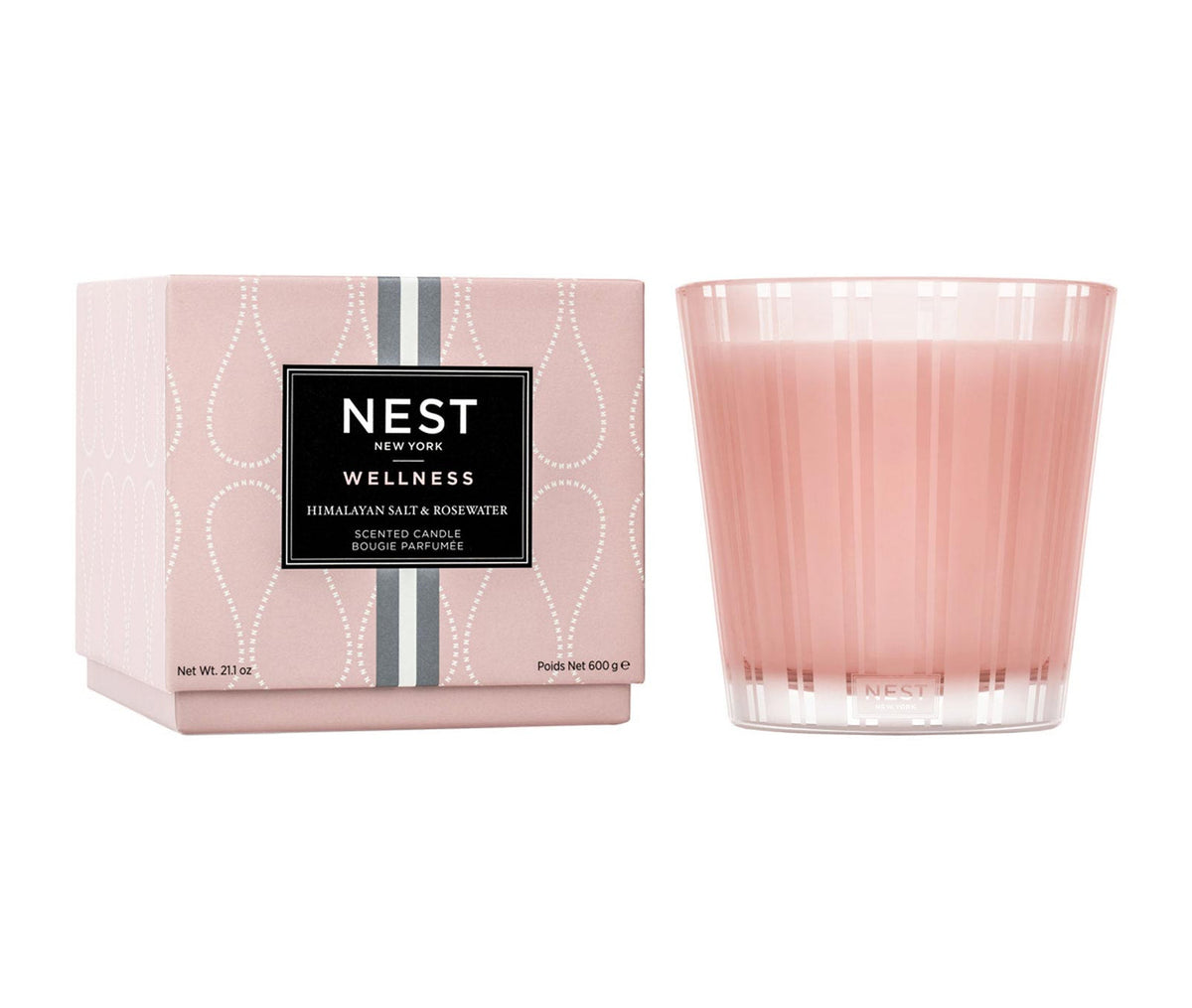 Product Image of Nest New York Himalayan Salt &amp; Rosewater 3-Wick Candle with Box