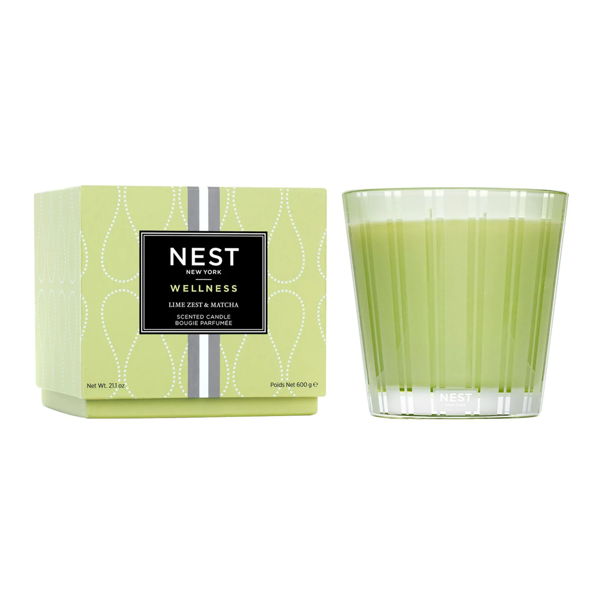 Product Image of Nest New York’s Lime Zest &amp; Matcha 3-Wick Candle with Box