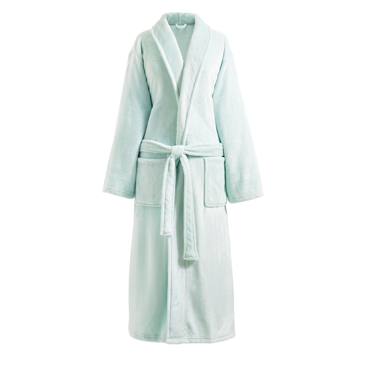 Whole Image of Pine Cone Hill Sheepy Fleece 2.0 Robe in Chalk Blue Color