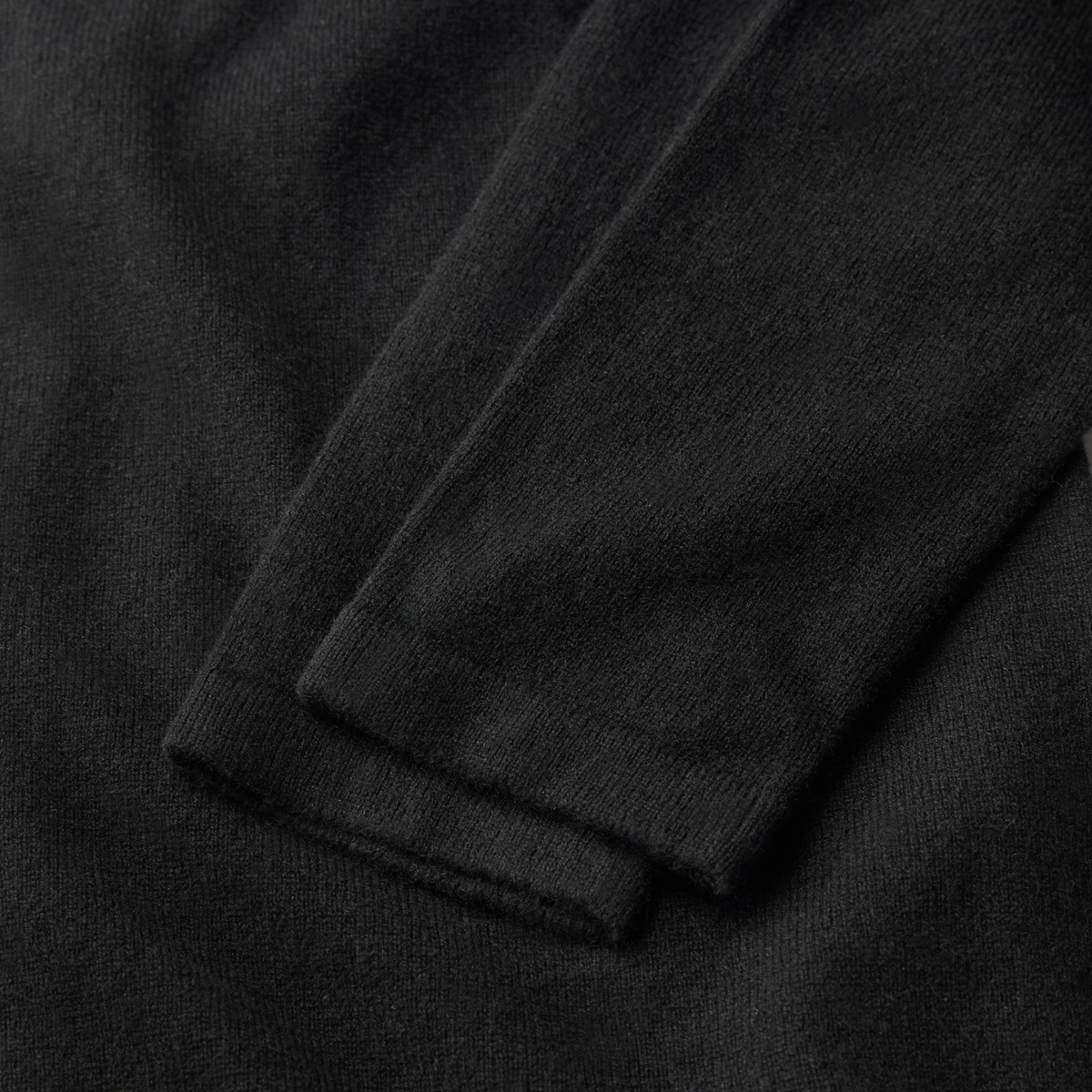 Sleeves Closeup of Black Sferra Intimita Long Sleeve Top