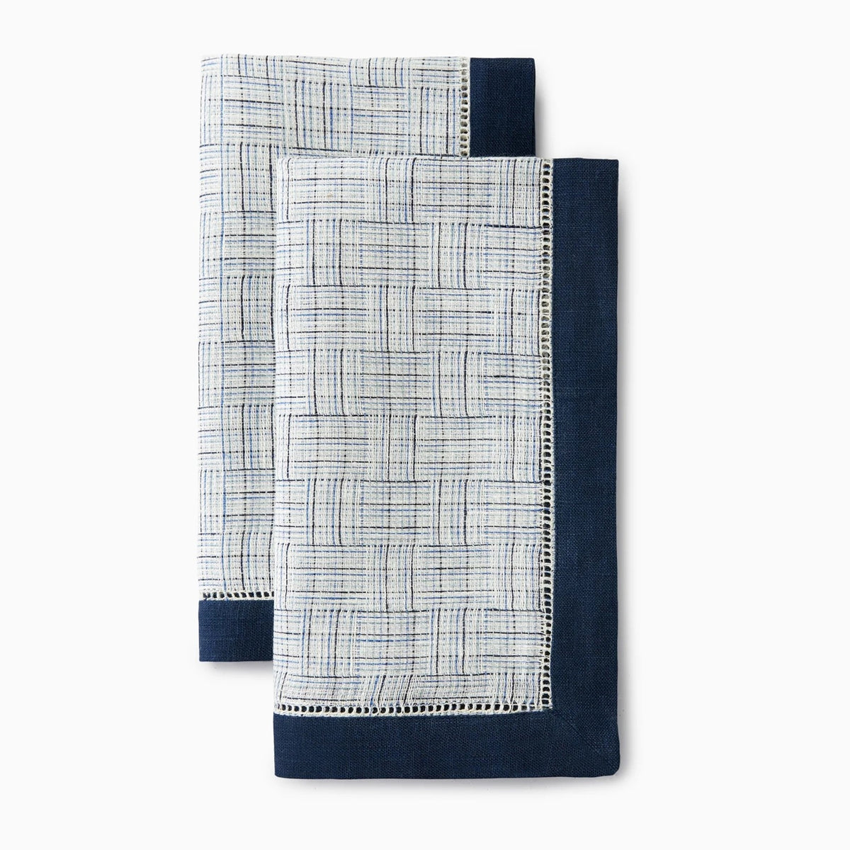 Dinner Napkins of Sferra Mikelina Table Linens in Color Navy