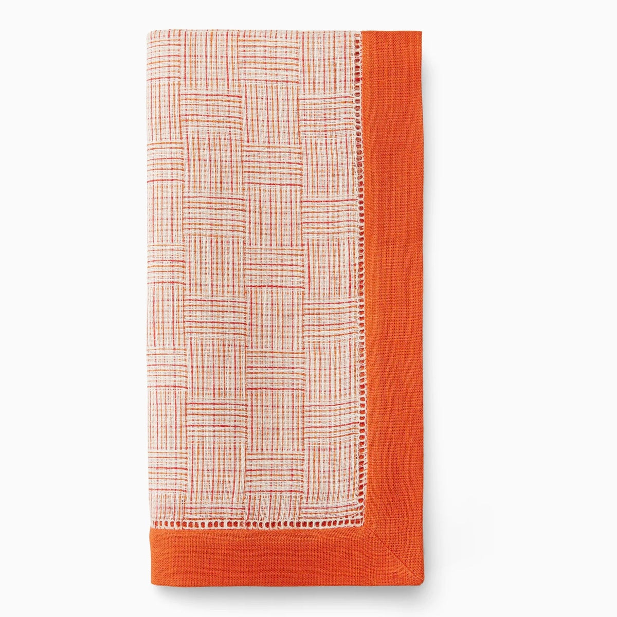 Silo Image of Sferra Mikelina Table Linens in Color Tangerine