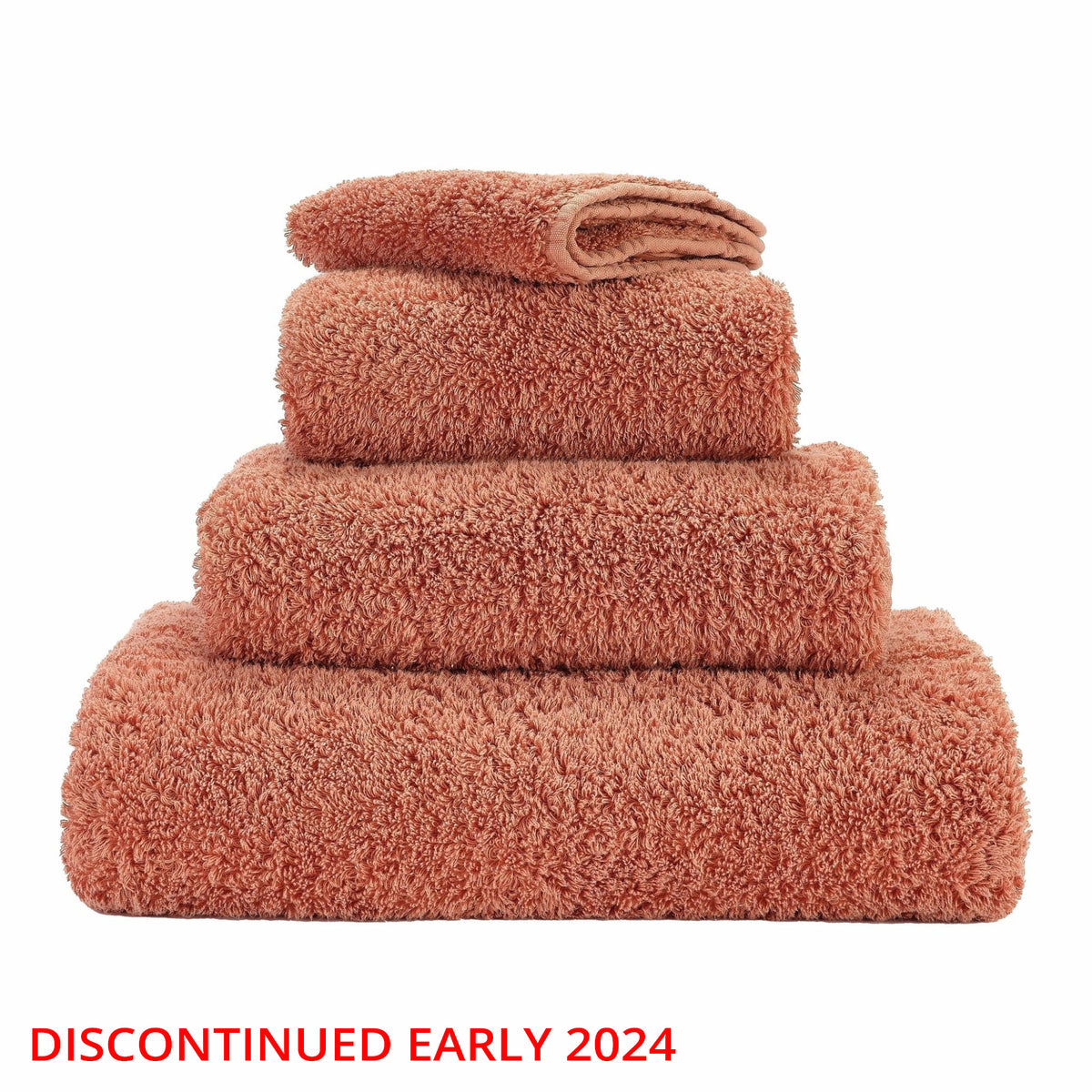 Abyss Super Pile Bath Towels and Mats - Terracotta (685)
