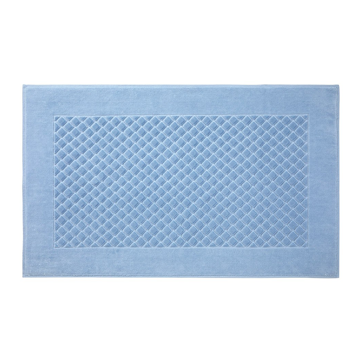 Bath Mat of Yves Delorme Etoile Bath Towels and Mats in Azure Color
