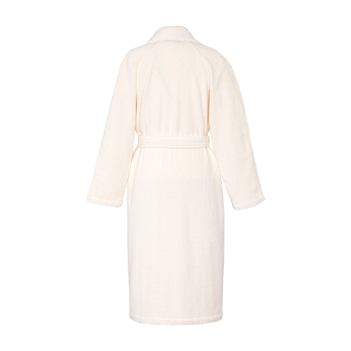 Back View of Yves Delorme Etoile Bath Robe in Color Nacre