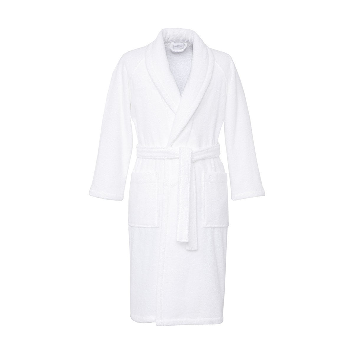Front View of Yves Delorme Etoile Bath Robe in Blanc Color