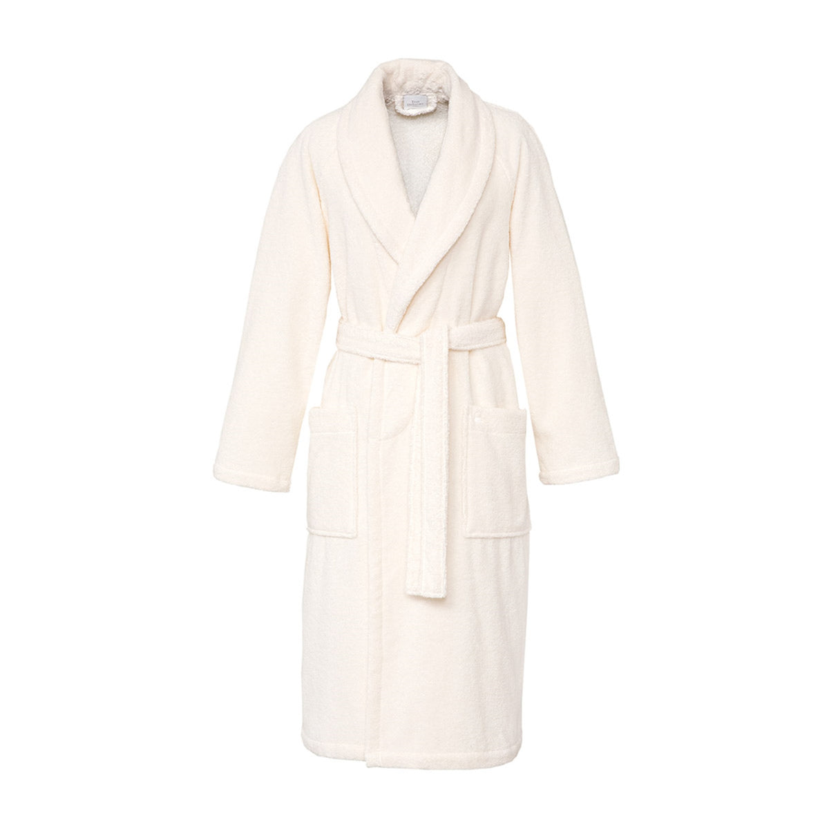 Front View of Yves Delorme Etoile Bath Robe in Color Nacre