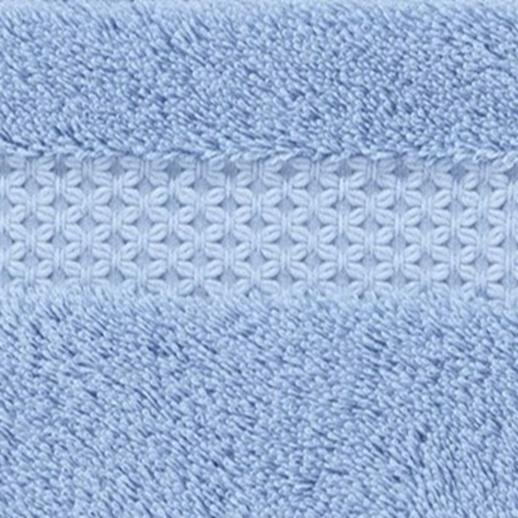 Swatch Sample of Yves Delorme Etoile Bath Towels and Mats in Azure Color