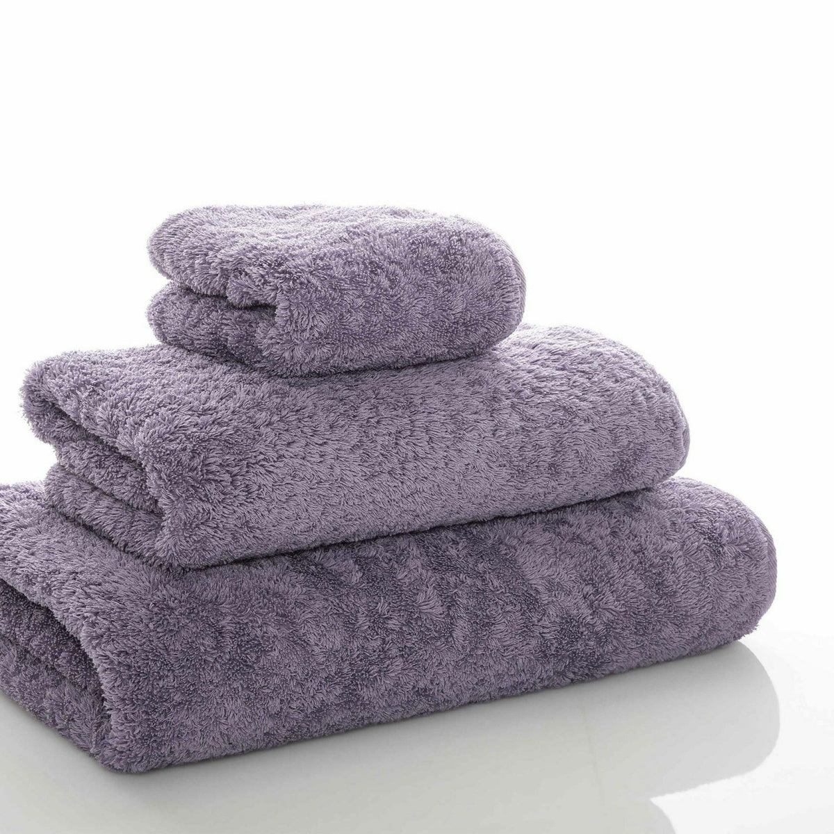 Graccioza Egoist Bath Towels Stack Lavander Fine Linens