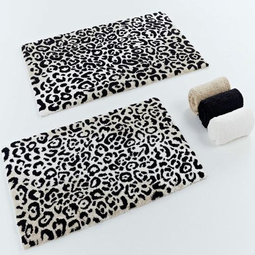 Abyss Habidecor Leopard Bath and Area Rugs Rolled Fine Linens