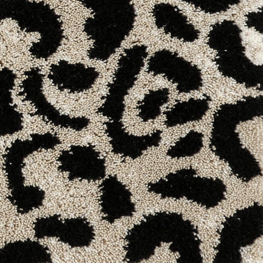 Abyss Habidecor Leopard Bath and Area Rugs Swatch Fine Linens