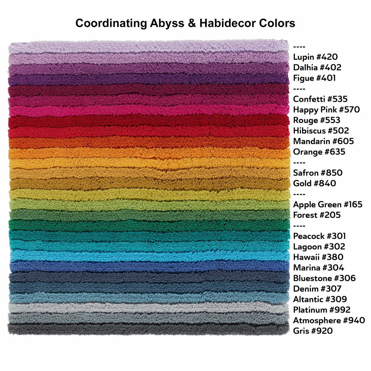 Abyss Habidecor Larry Bath And Area Rugs Details Multi (400) Fine Linens