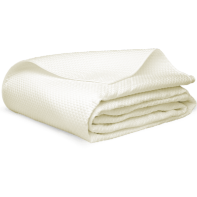 Matouk Alba Bedding Quilted Coverlet Ivory Fine Linens