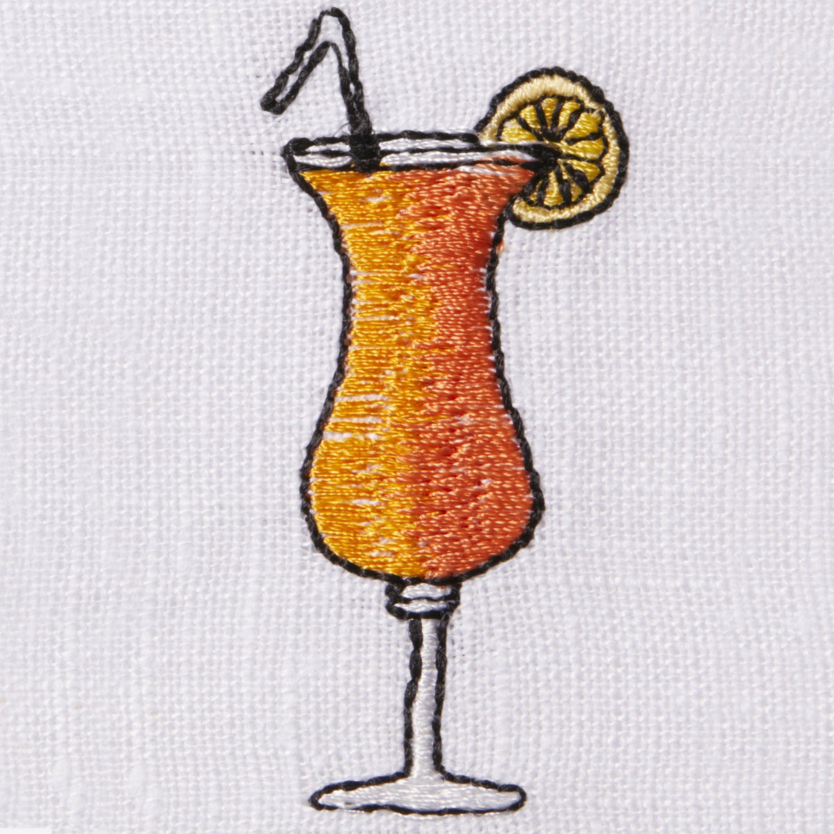 Sferra Bevande Embroidered Cocktail Napkins Swatch 1 Fine Linens