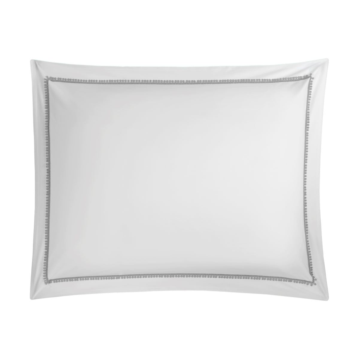BOVI Bitsy Dots Luxury Bedding Standard Sham White/Grey Fine Linens