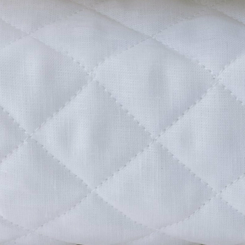 BOVI Hudson Linen Bedding White Swatch Fine Linens