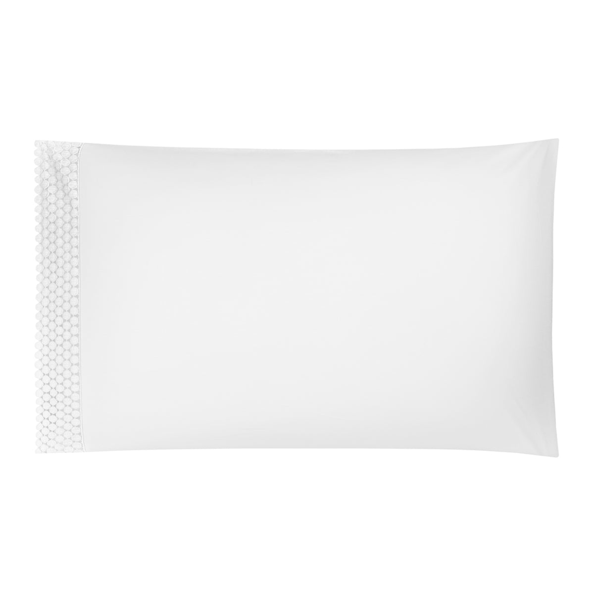 Silo of BOVI Magnolia Bedding Collection Pillowcase White/White Fine Linens