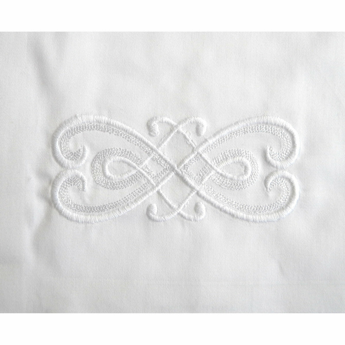 Dea Gianna Embroidered Bedding Swatch White Fine Linens