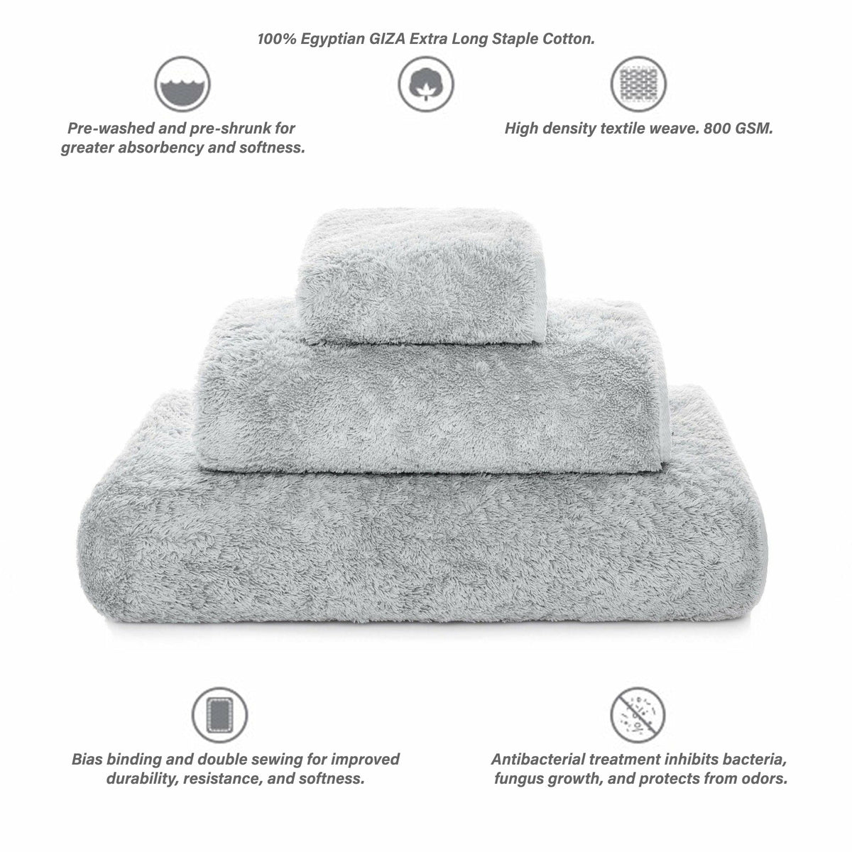 Graccioza Egoist Bath Towels Info Silver Fine Linens 