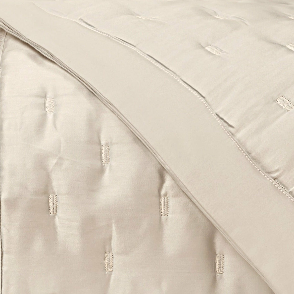 Home Treasures Fil Coupe Quilted Bedding Swatch Ecru Fine Linens