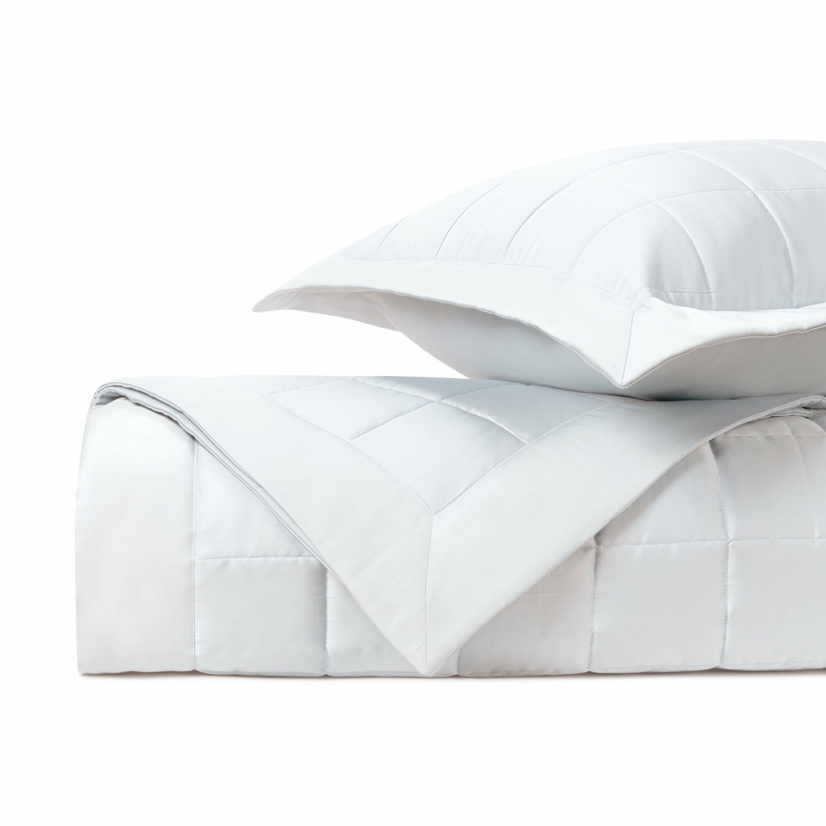 Home Treasures Plateau Quilted Bedding White Fine Linens