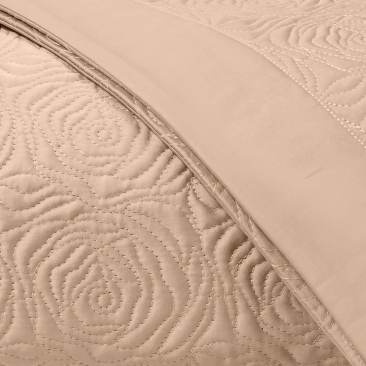 Home Treasures Roses Quilted Bedding Swatch Blush Fine Linens