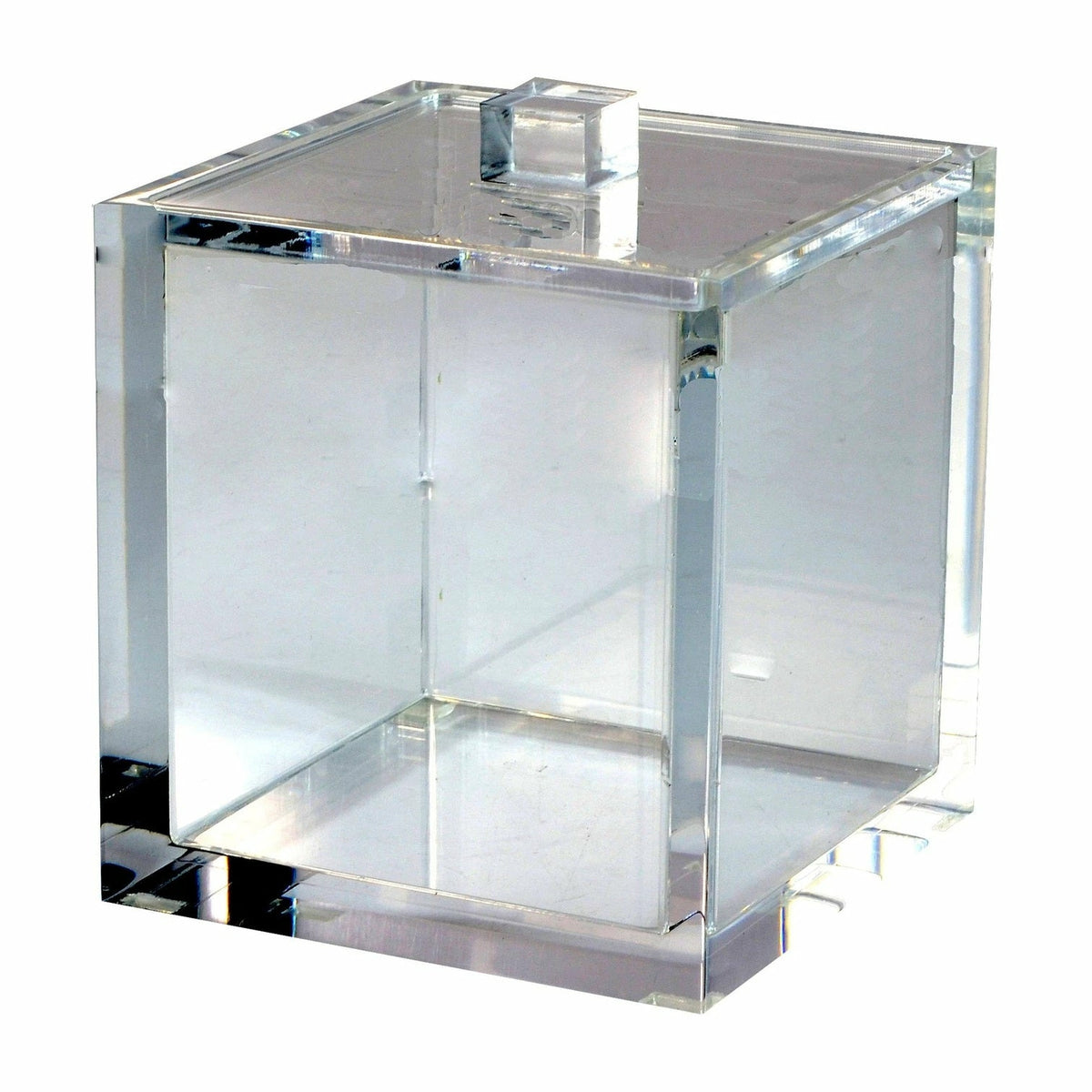 Mike and Ally Ice Lucite Bath Accessories Container Clear
