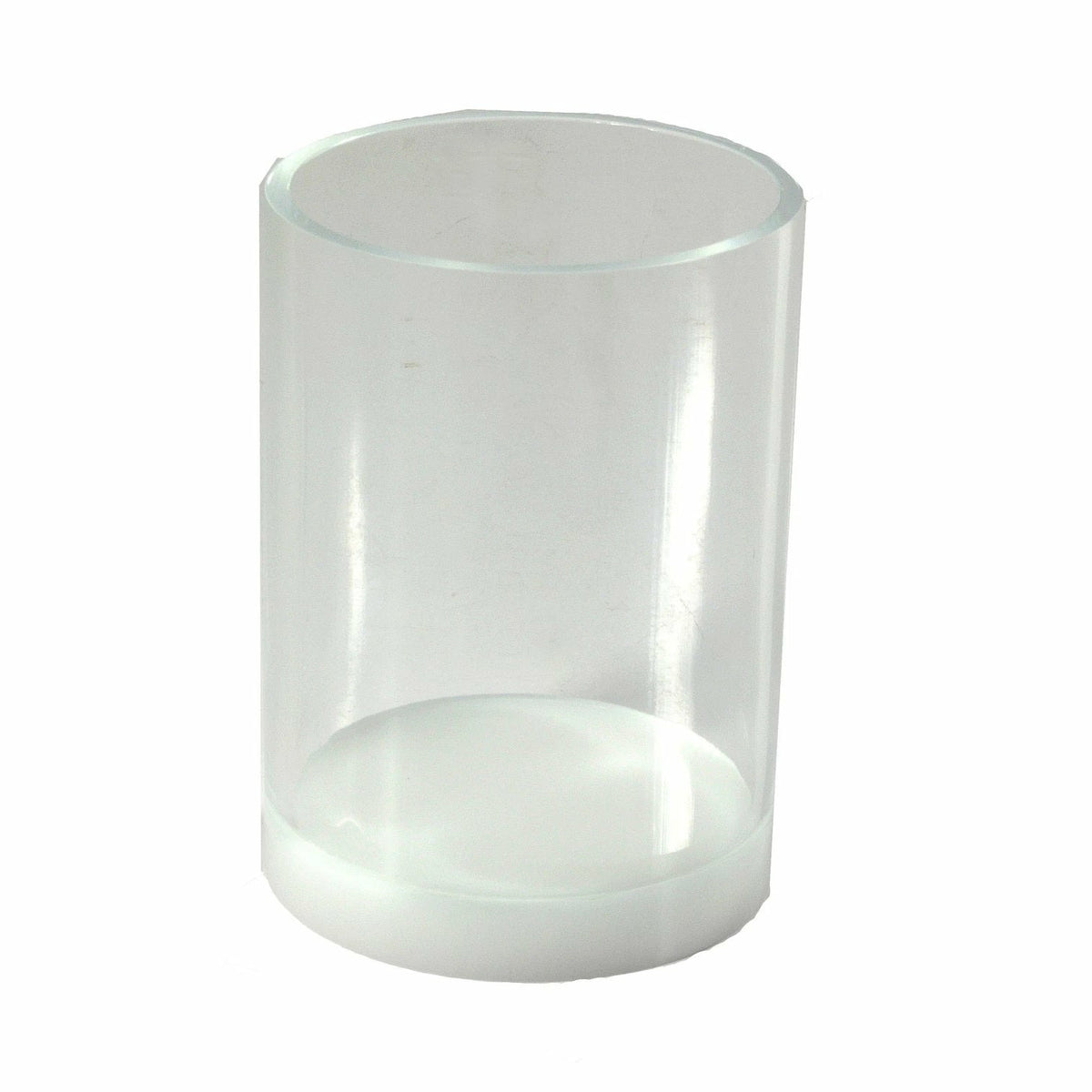 Mike and Ally Ice Lucite Bath Accessories Tumbler White
