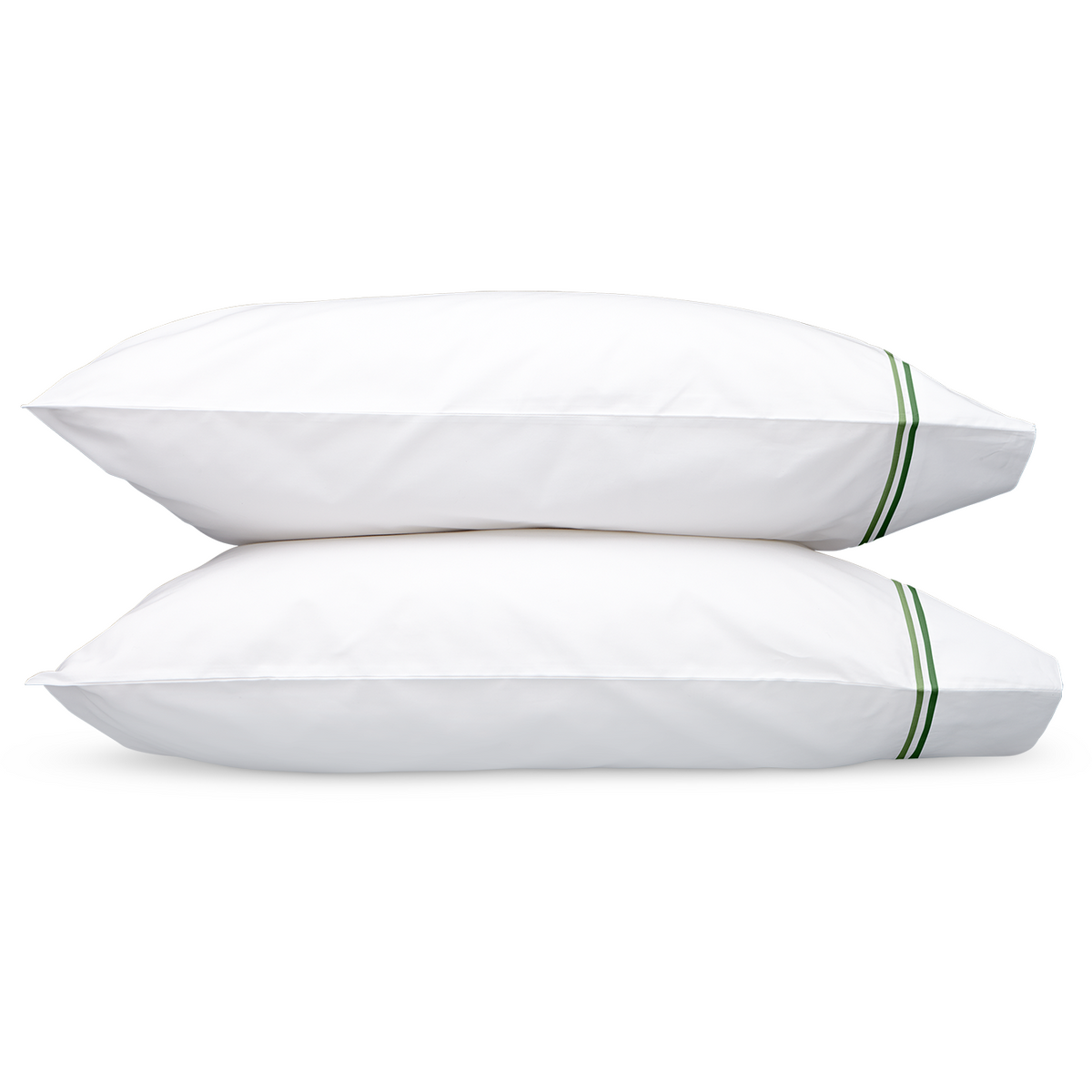 Matouk Essex Sheet Set Pillowcases Green Fine Linens