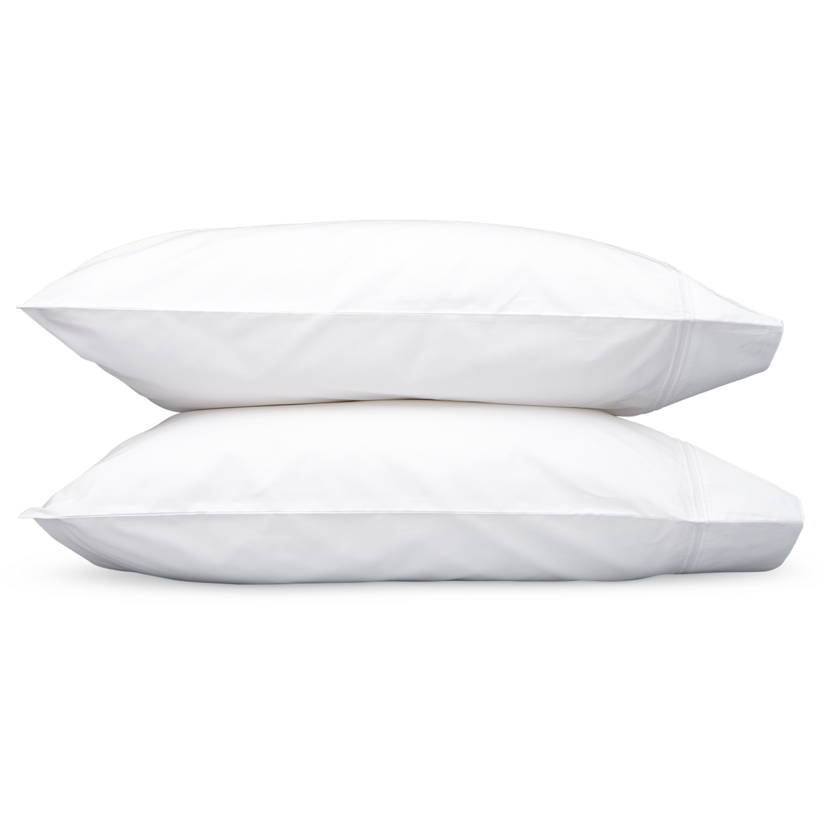 Matouk Essex High End Bed Pair of Two Pillowcases - White