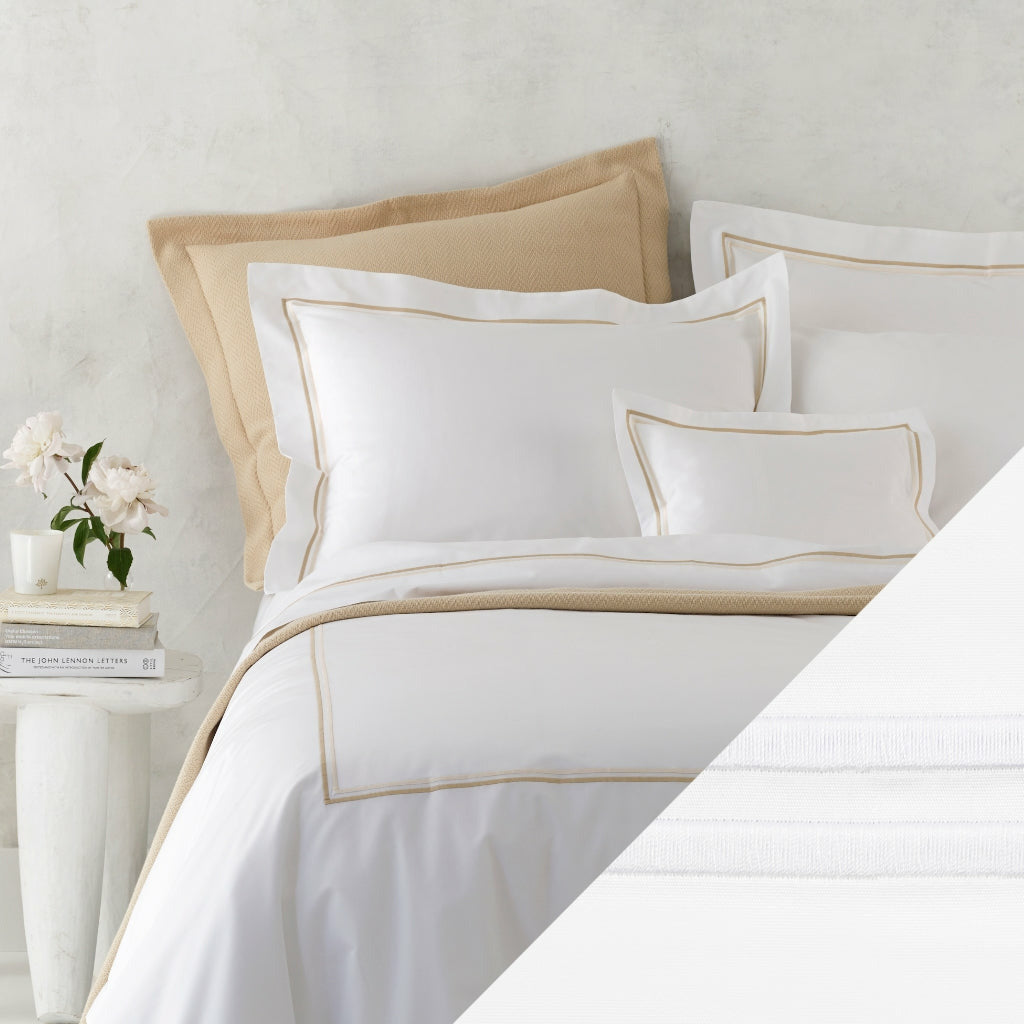 Matouk Essex High End Bed Sheet Sets - White