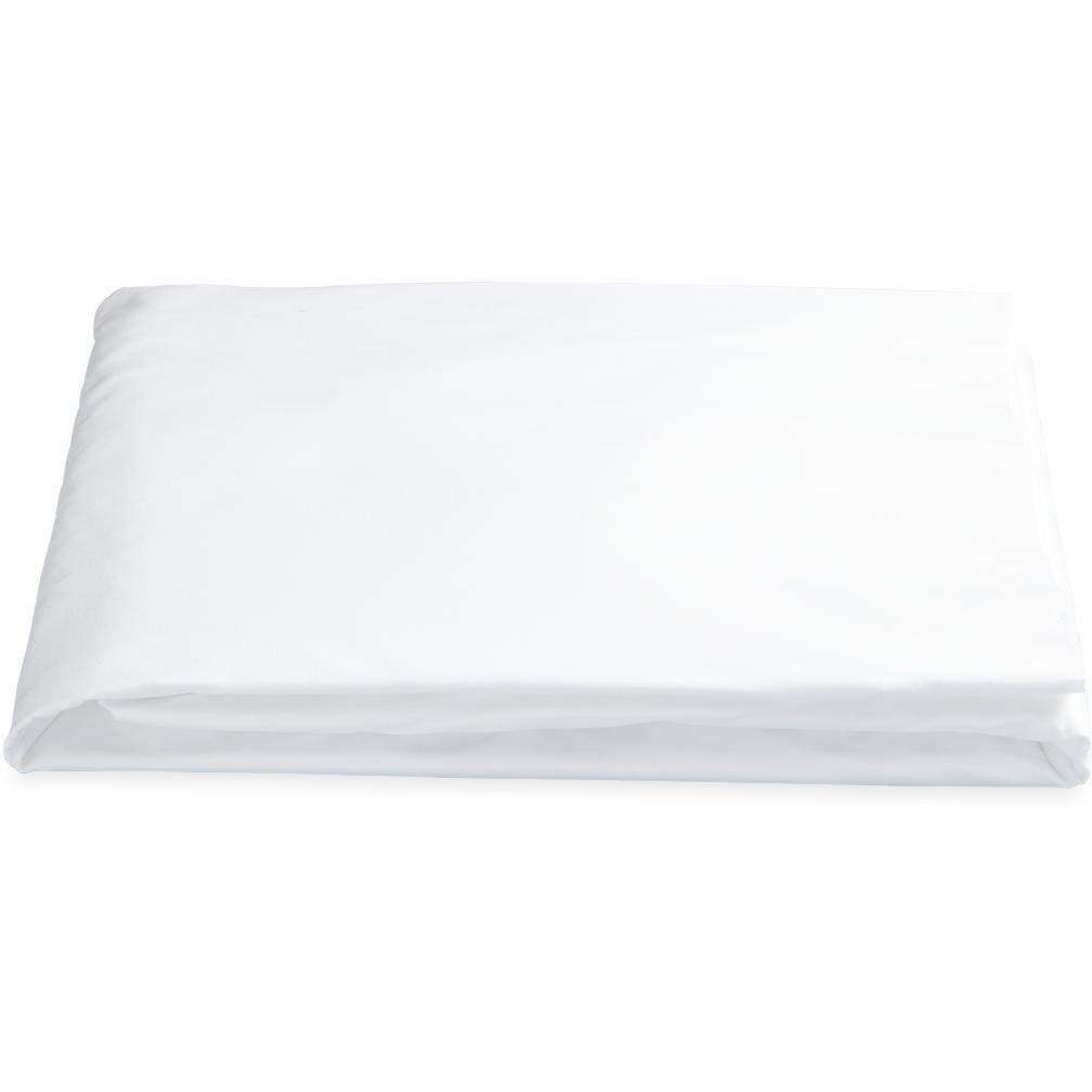 Matouk Positano Easy Care Bedding Fitted Sheet White Fine Linens