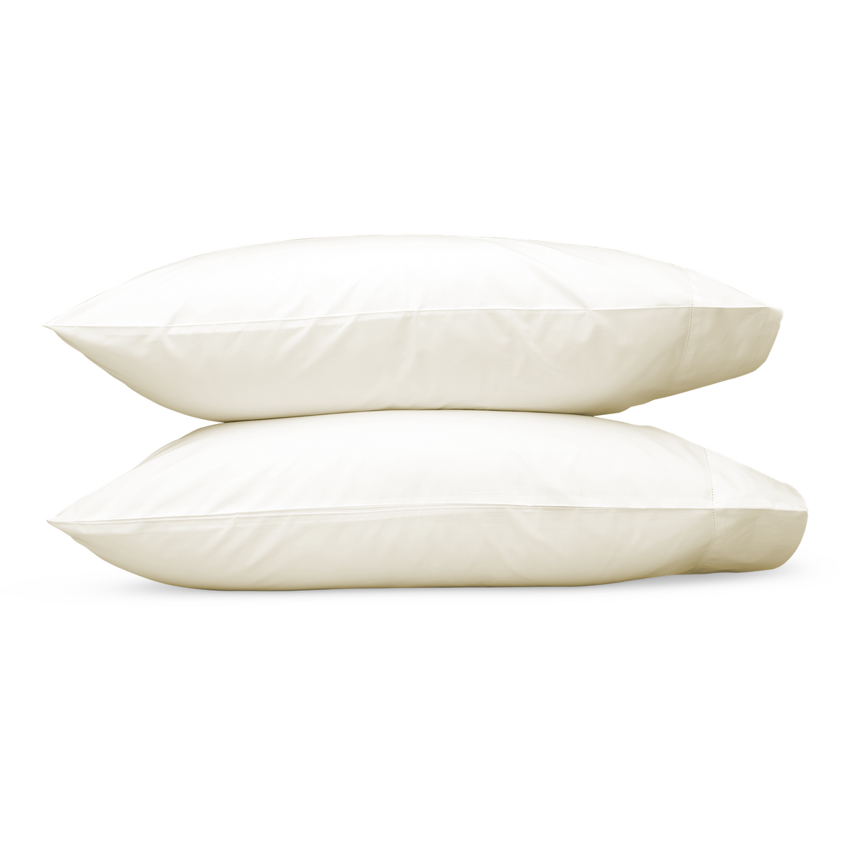 Matouk Key Largo Pair of two Pillowcases Ivory Fine Linens