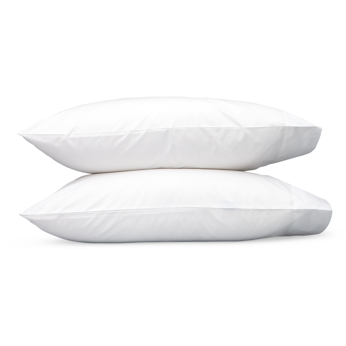 Matouk Key Largo Easy Care Pair of two Pillowcases Bedding White Fine Linens