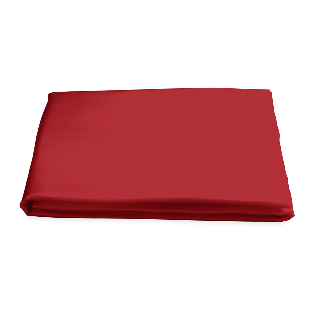 Fitted Sheet of Matouk Nocturne Bedding in Scarlet Color