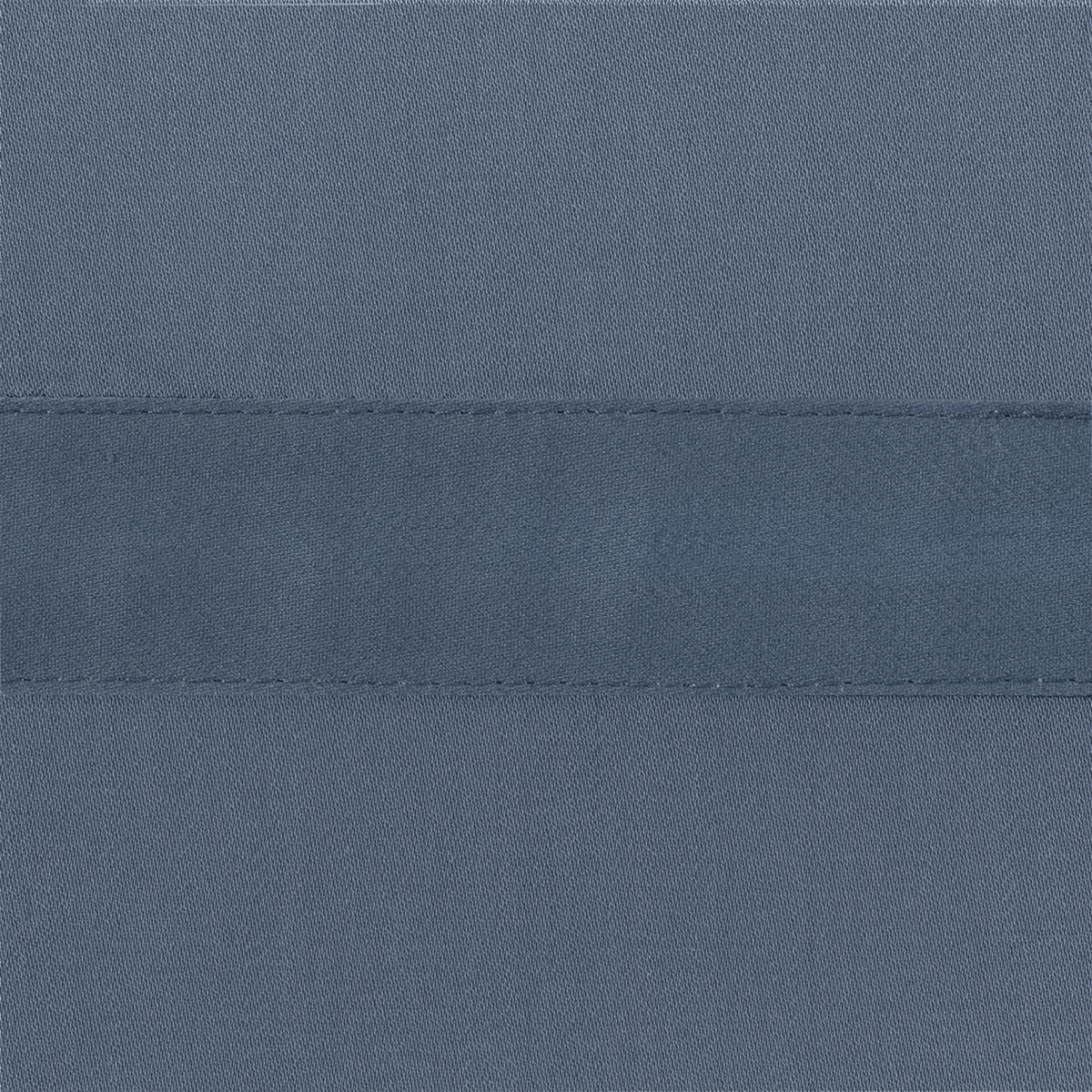 Closeup of Matouk Nocturne Bedding Fabric in Steel Blue Color