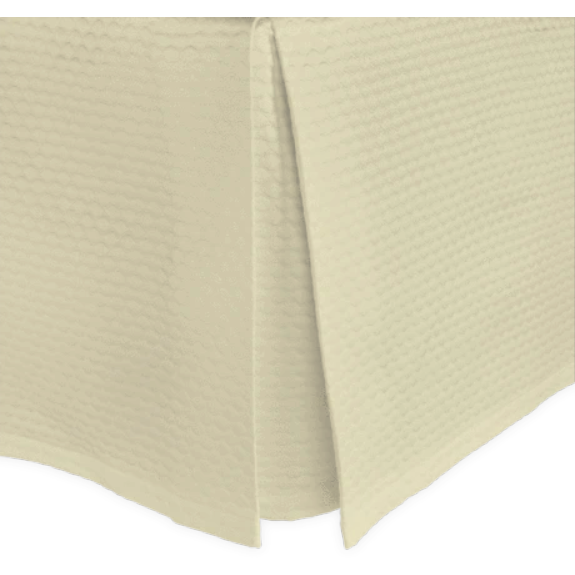 Matouk Pearl Bedding Bedskirt Ivory Fine Linens
