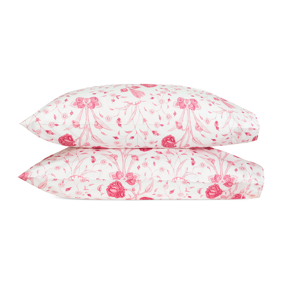 A Pair of Pillowcases of Matouk Schumacher Khilan Bedding Color Peony