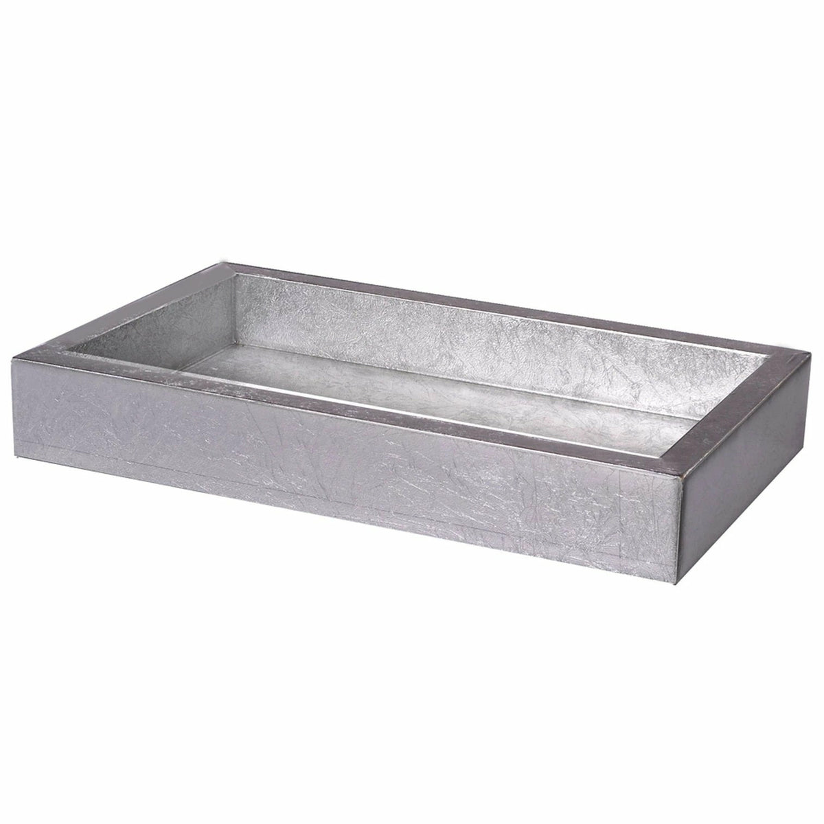 Mike and Ally Eos Bath Accessories Small Tray Silver Leaf